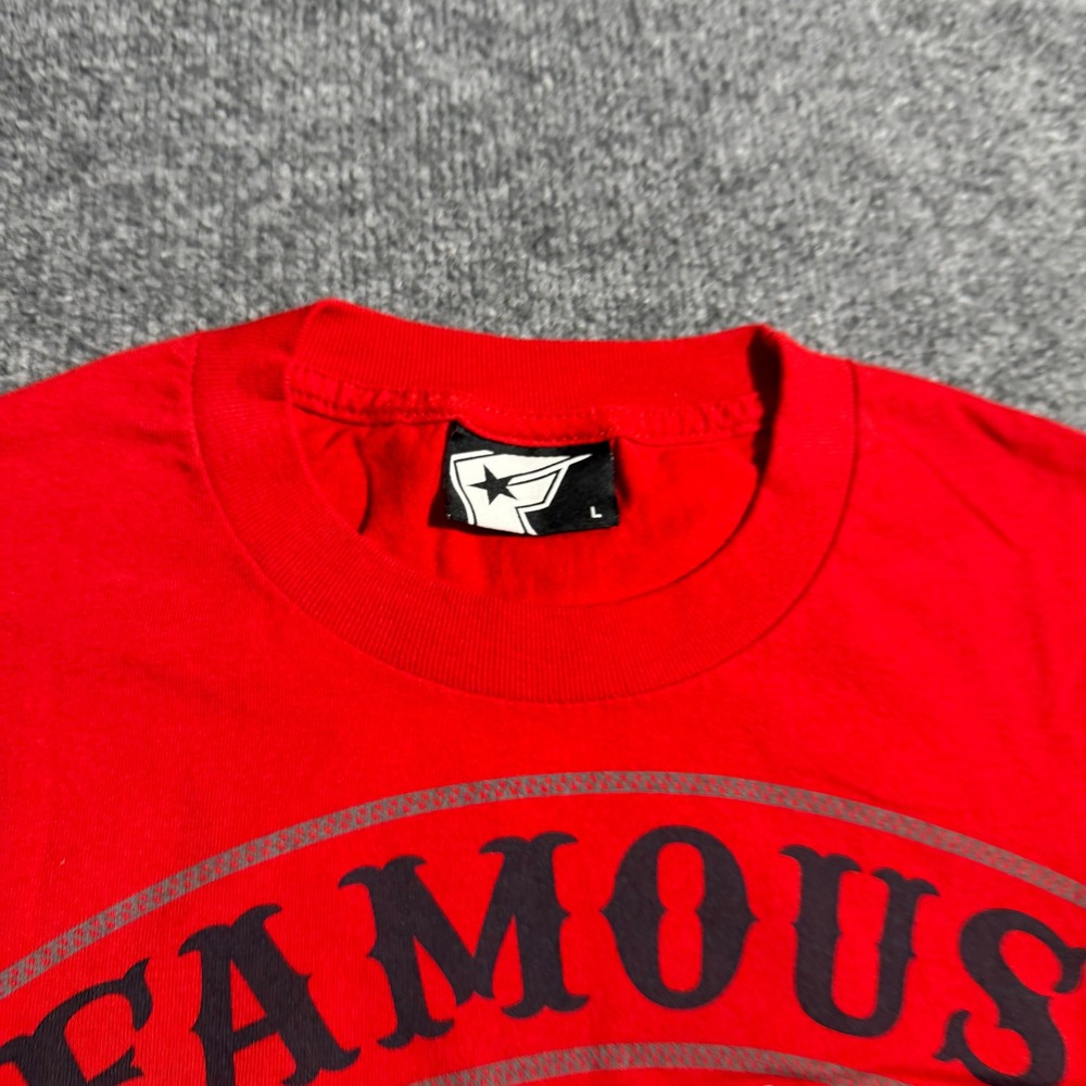 Y2K Famous Stars and Straps Mens Cali Original Graphic T-Shirt Red Large - Picture 3 of 8
